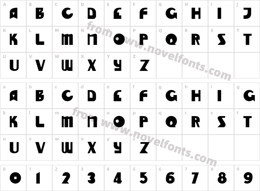 Lowell blackCharacter Map