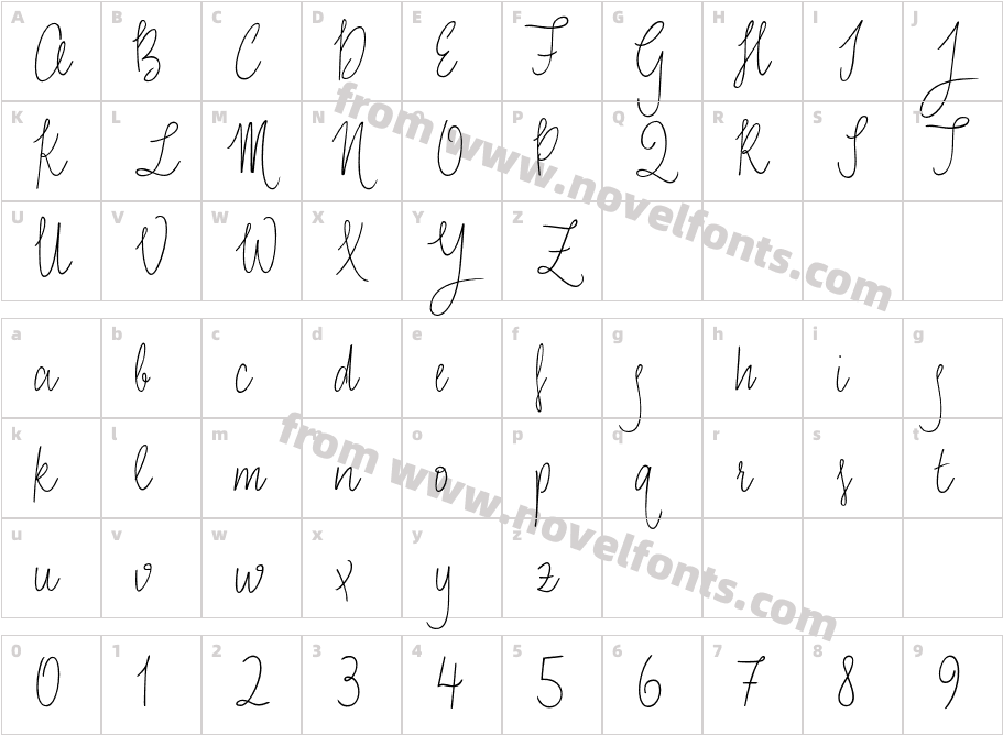 Luba Luft Regular2Character Map