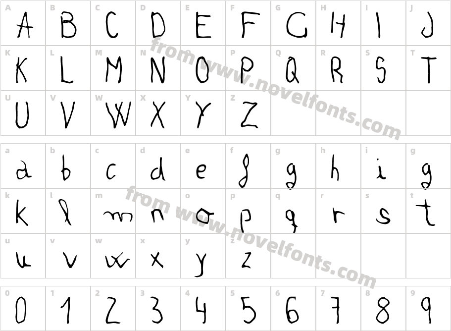 Lukid NormalCharacter Map