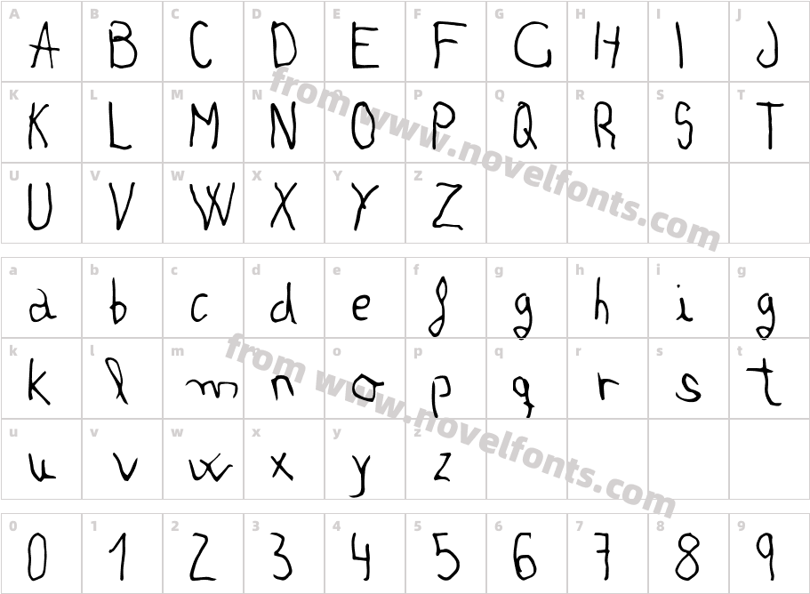 Lukid NormalCharacter Map