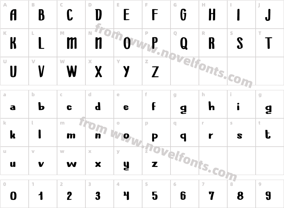 Lumoscwdemo RegularCharacter Map