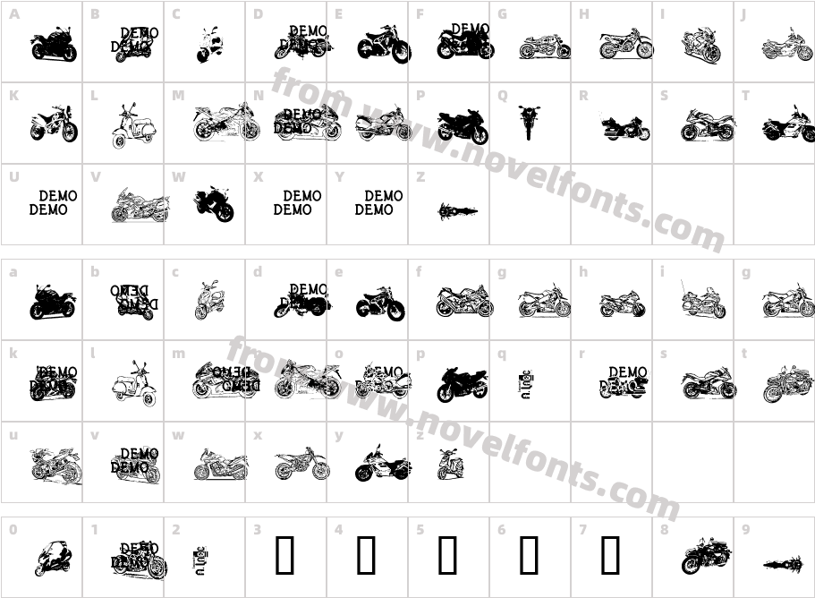 MOOOOOOOTO ;) (DEMO) FONTS101.COMCharacter Map