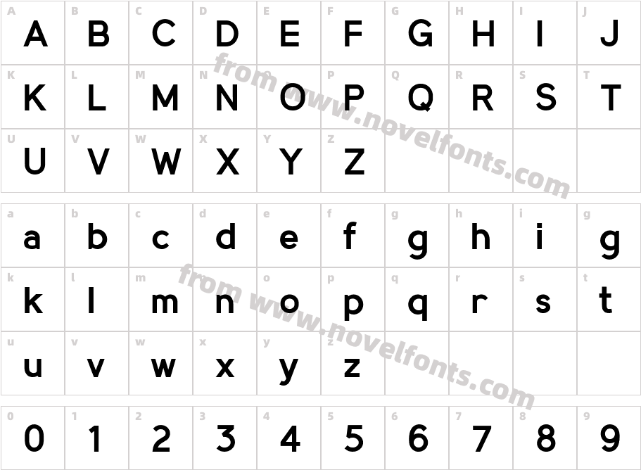 Madeyn Sans SemiboldCharacter Map
