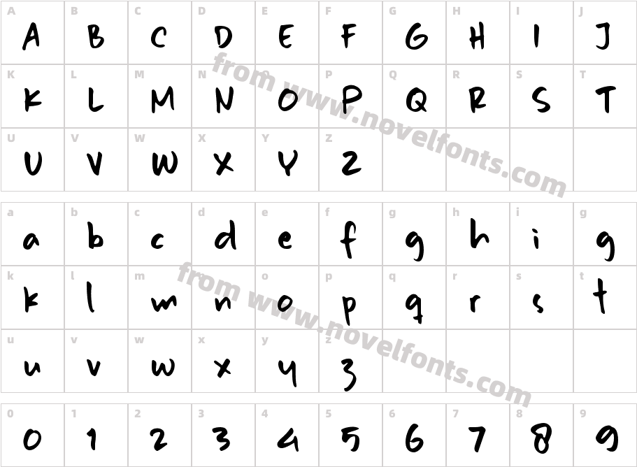 Magic StickCharacter Map