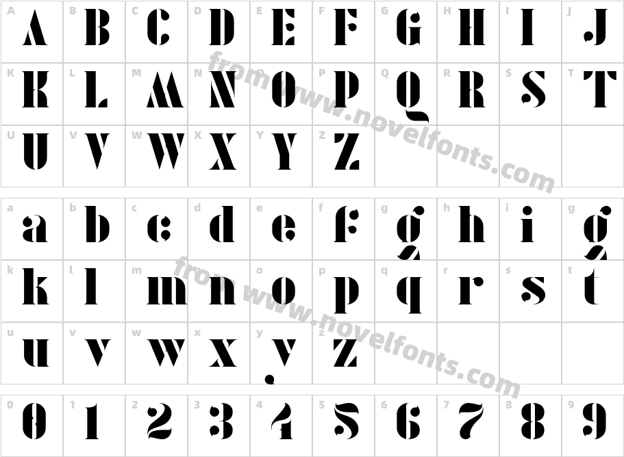 Kate DispCharacter Map