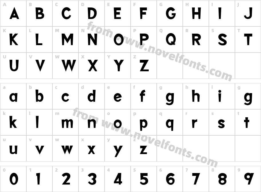 Makertone RegularCharacter Map