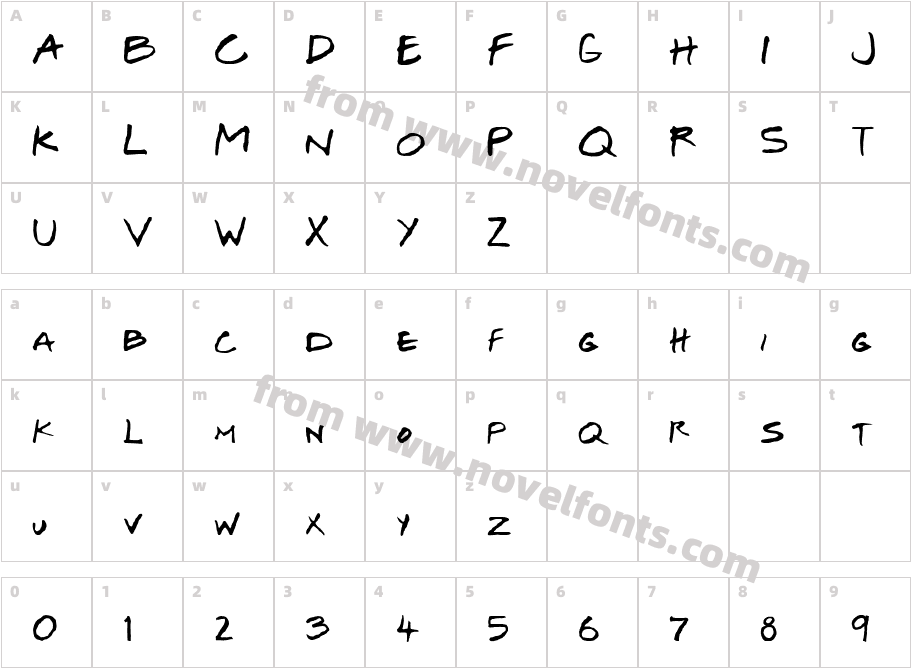Malt Friends Pro Bold ItalicCharacter Map