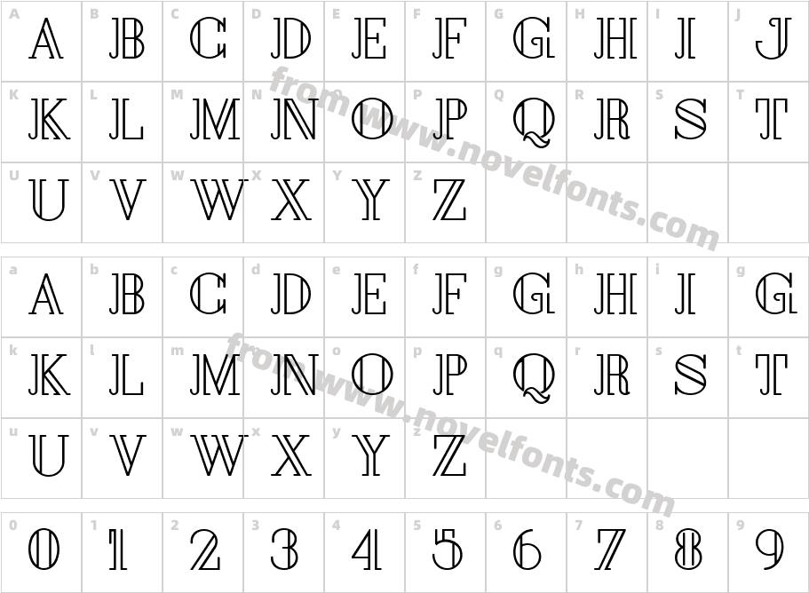 MarolineCharacter Map