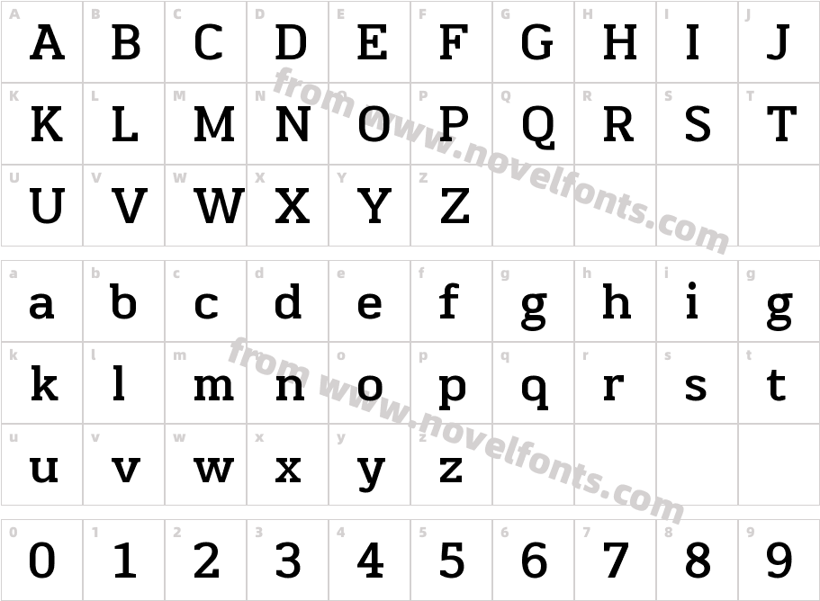 Martini BoldCharacter Map