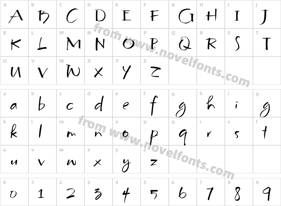 Mc Boo HmkCharacter Map