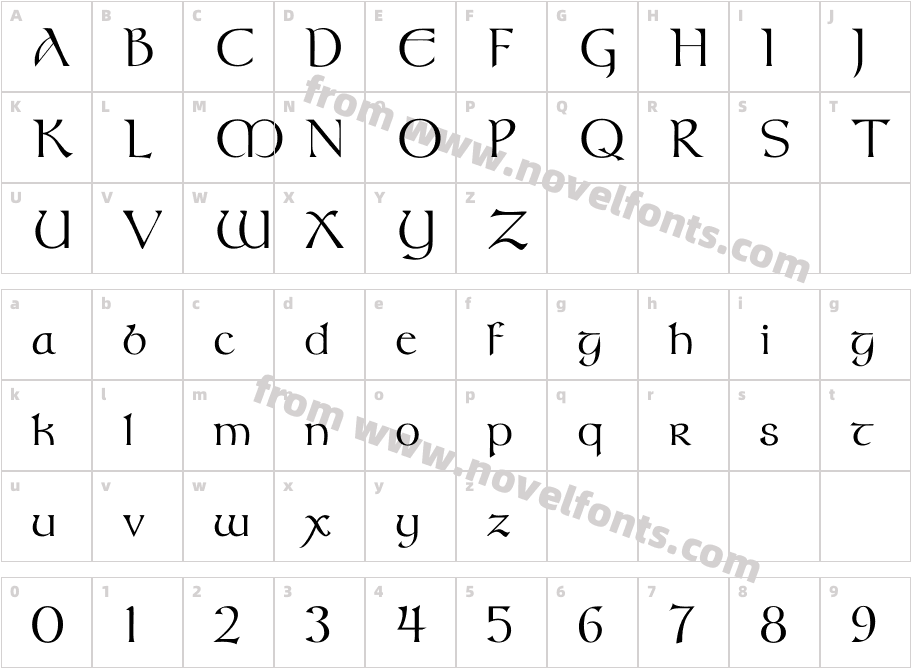 MearschaumCharacter Map