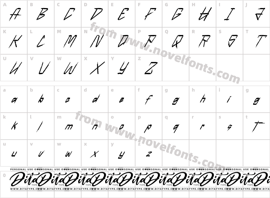 Mechline Personal UseCharacter Map