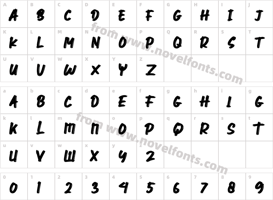 Mehren Brush FREE PERSONAL RegCharacter Map