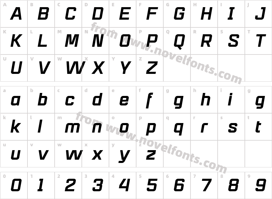 Mensura Regular 2Character Map