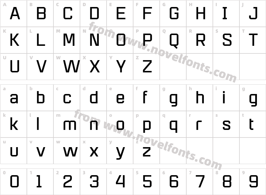 Mensura Regular 3Character Map
