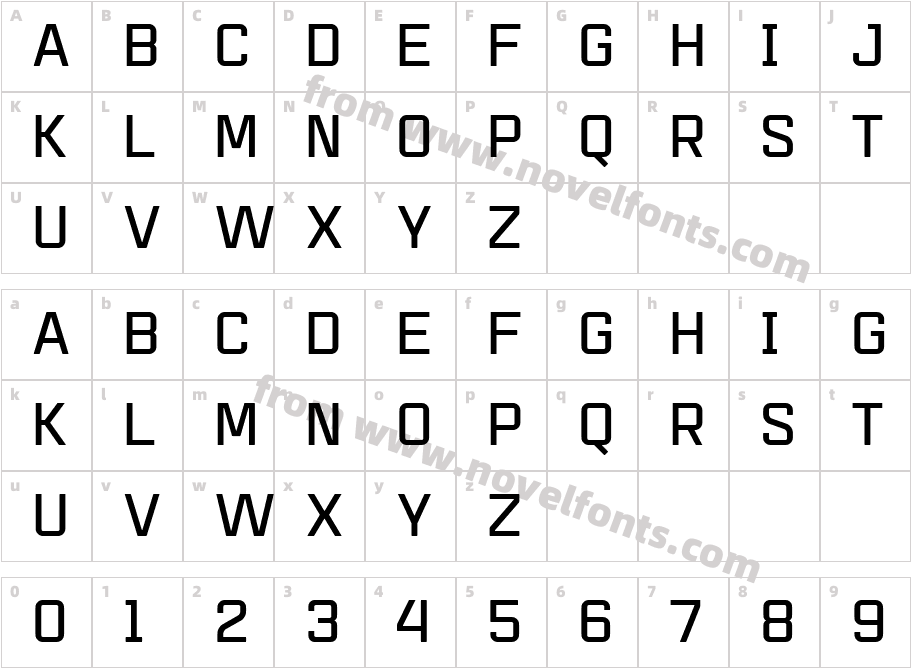 Mensura Titling1 Regular 2Character Map