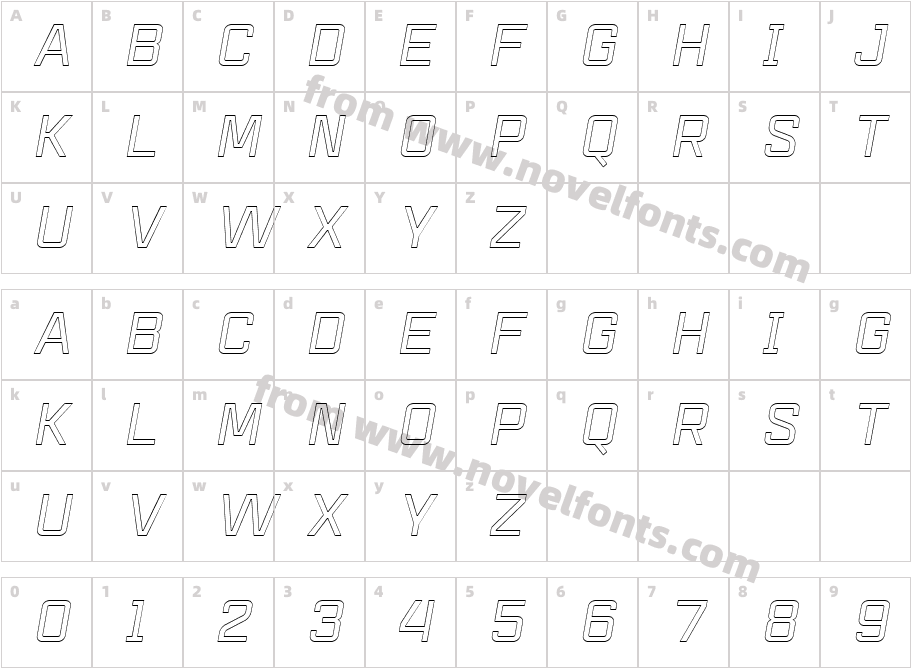 Mensura Titling2 Regular 2Character Map