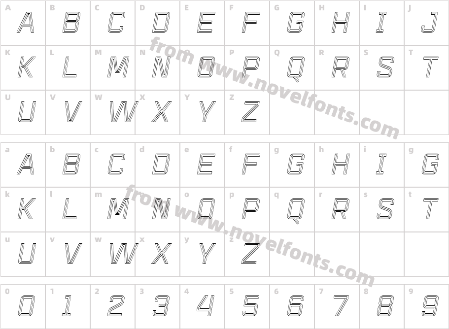 Mensura Titling5 Regular 2Character Map
