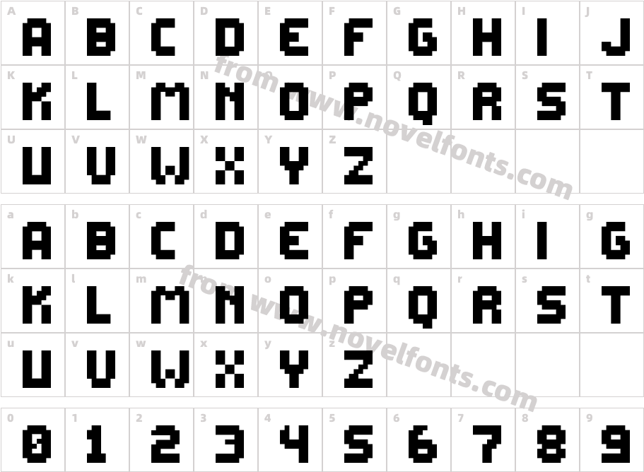 Meo 00Character Map