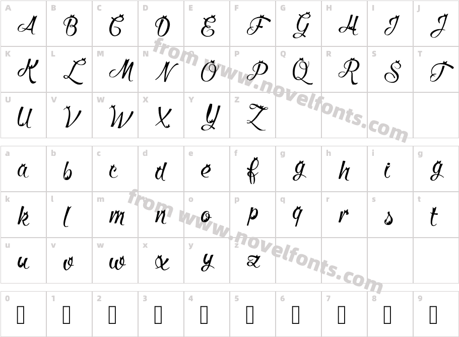 Meow Essay Alphabet RegularCharacter Map