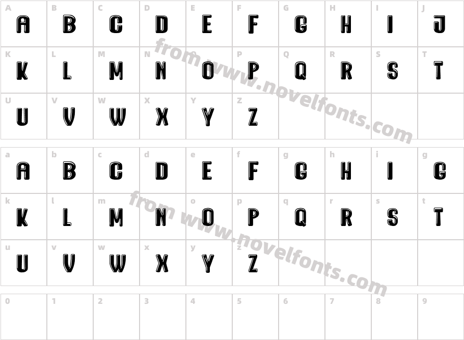 Mercedes RegularCharacter Map