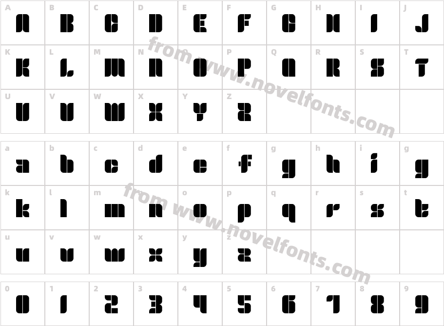 Merina BlackCharacter Map