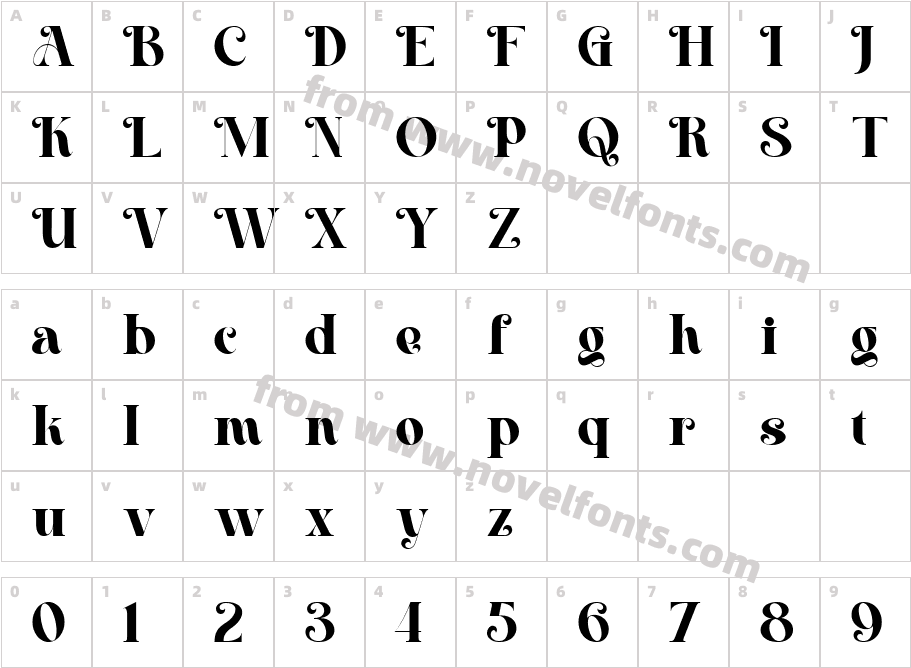 Merlovaz Personal Use Only RegCharacter Map