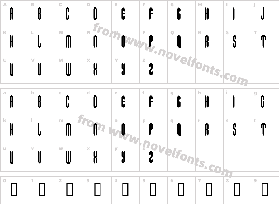 Metal CrusherCharacter Map