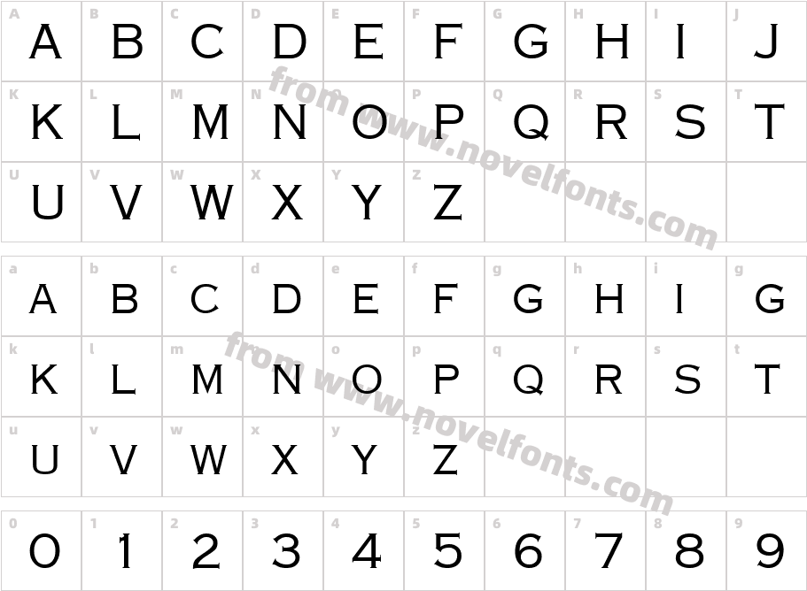 Metalcut Light RegularSWFTECharacter Map
