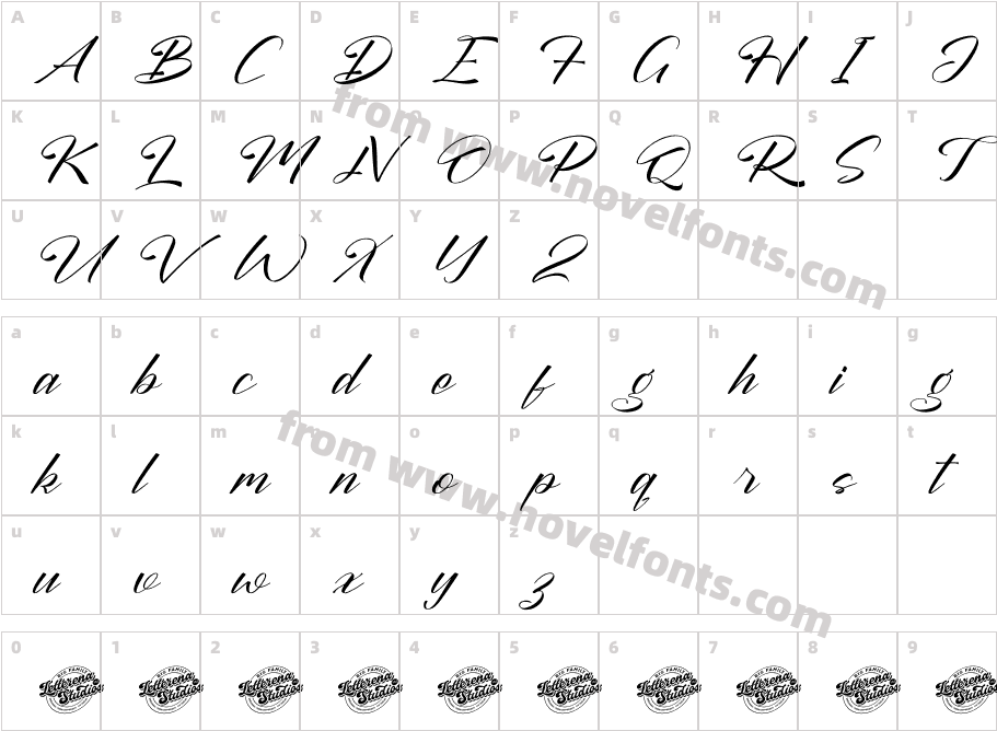 Michael Bugtina DEMO VERSION ItalicCharacter Map