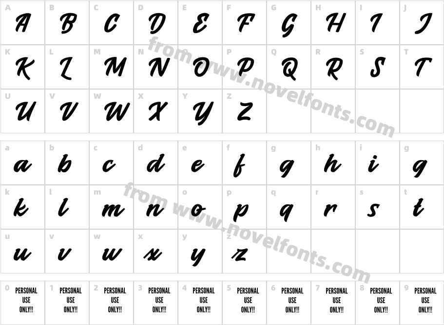Mightea Mount RegularCharacter Map