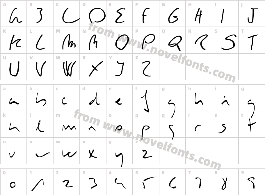 Mocka NormalCharacter Map