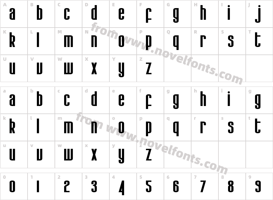 KdoBtzCharacter Map