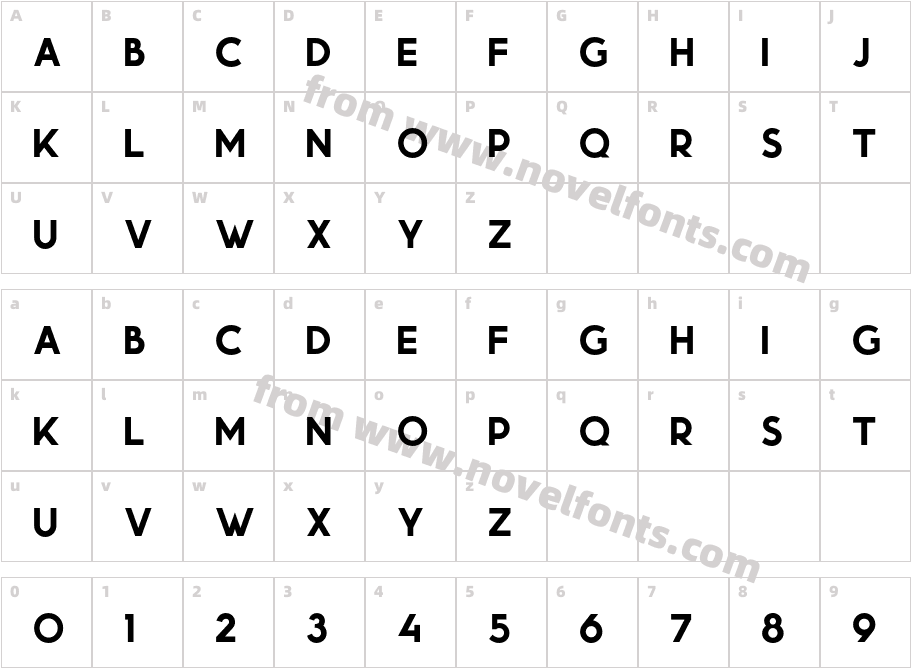 Momcake BoldCharacter Map