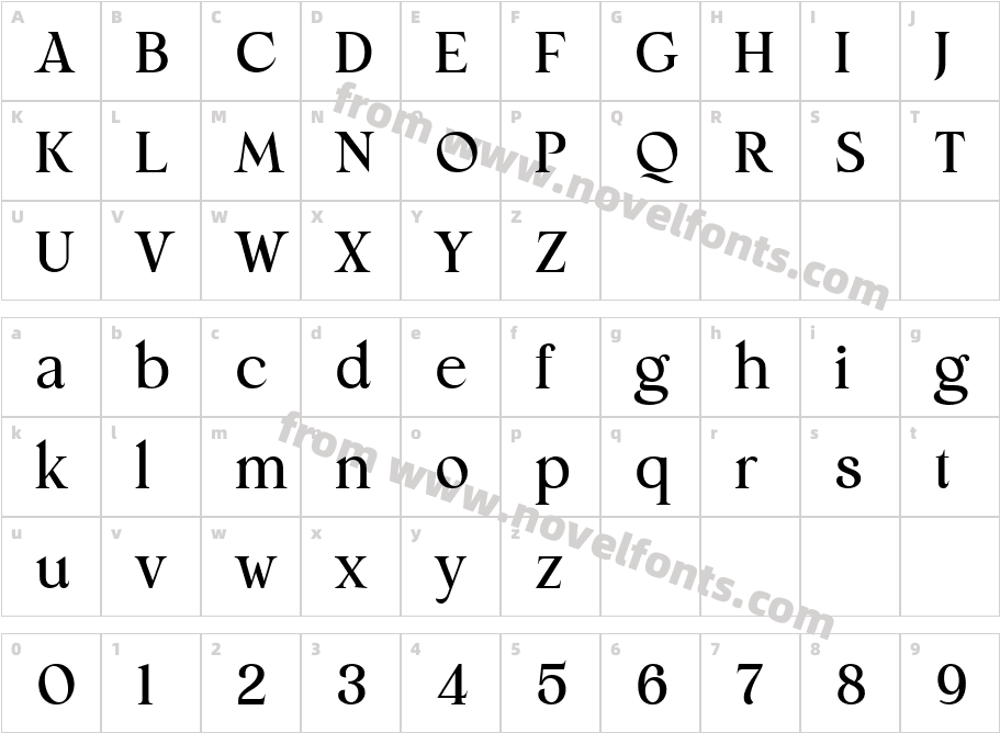Monik RegularCharacter Map