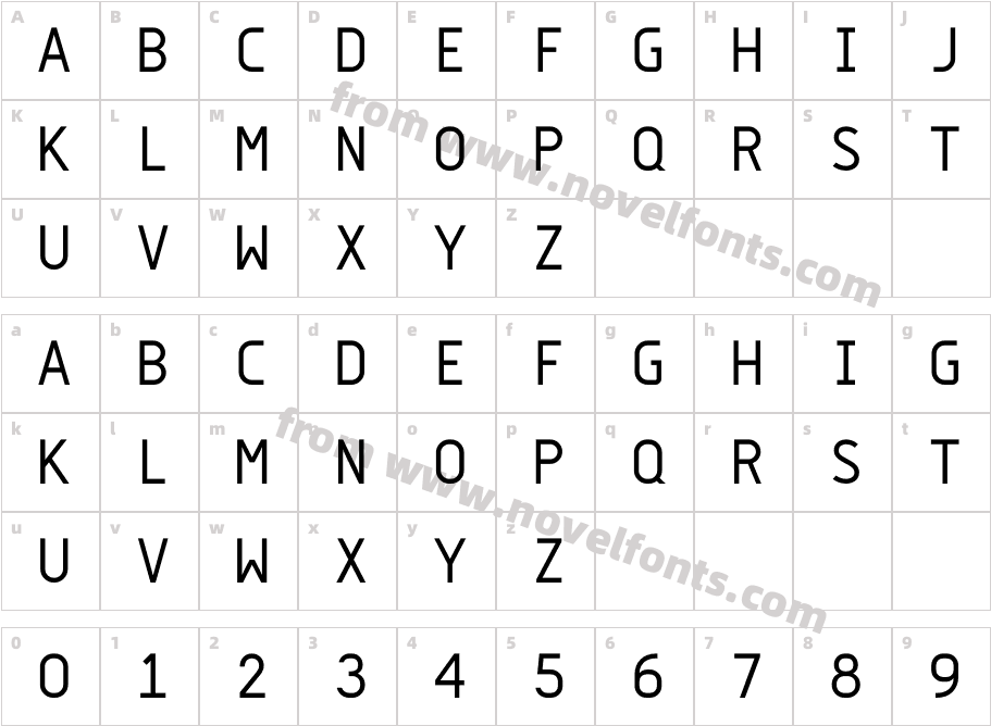Monocle BoldCharacter Map