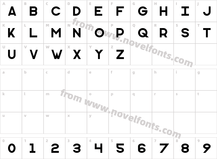 Monometric RegularCharacter Map