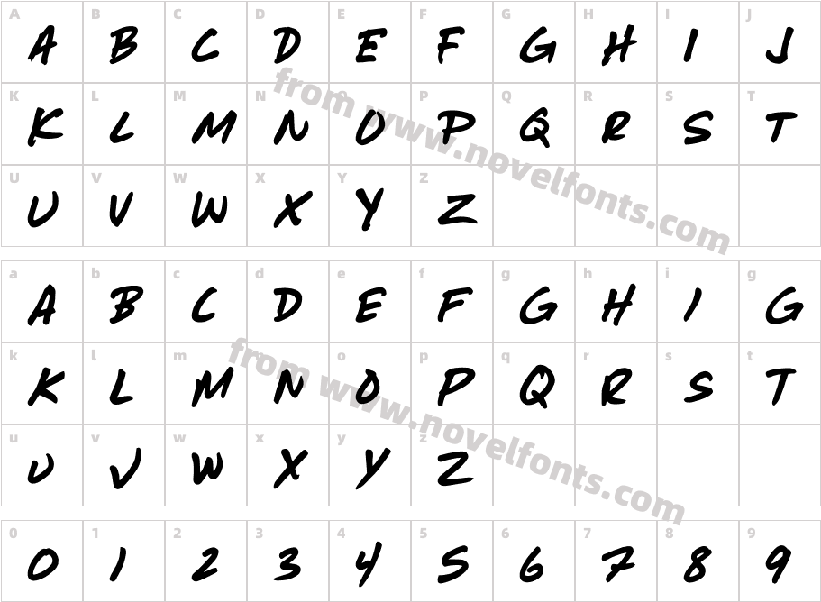 Moonshot ObliqueCharacter Map