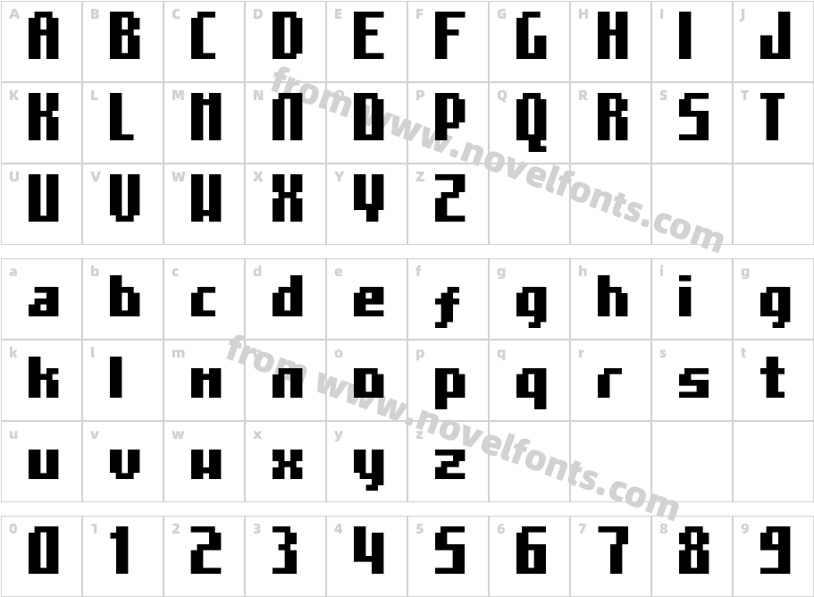 Mosaico BlackCharacter Map
