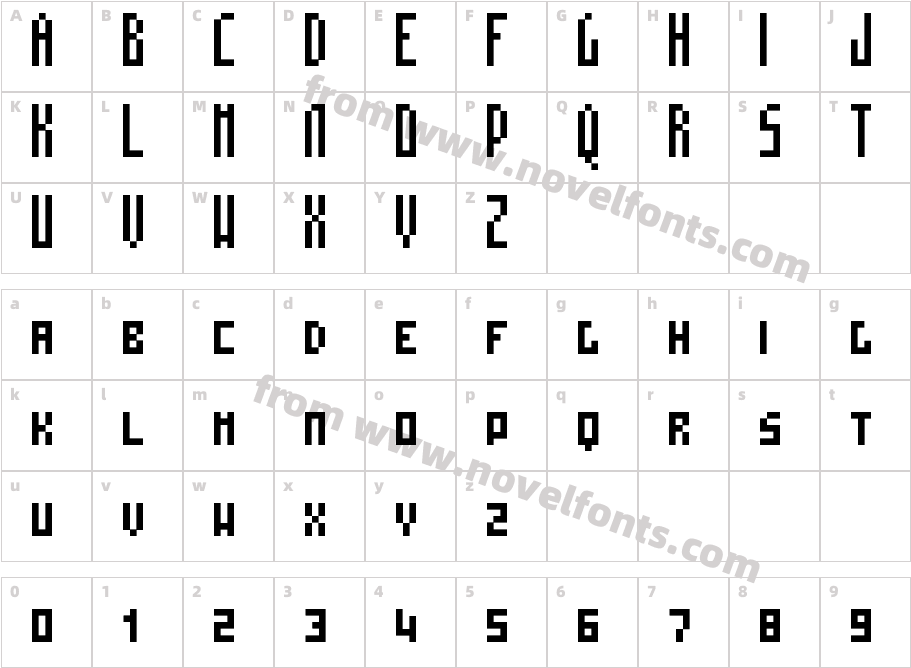 MosaicoSCCharacter Map