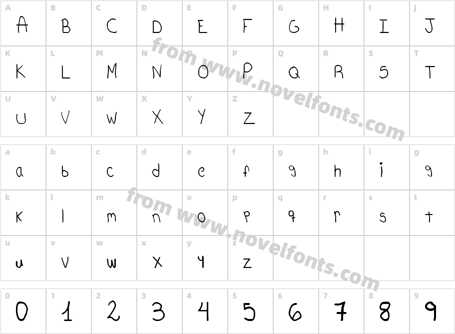 Mouse Written!Character Map