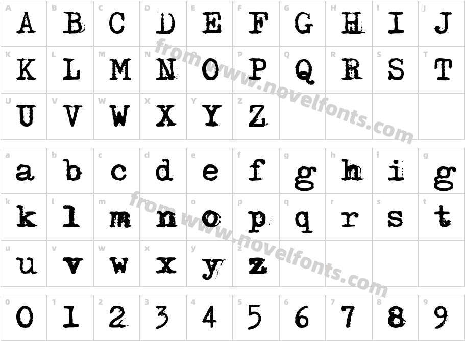 My TypeCharacter Map