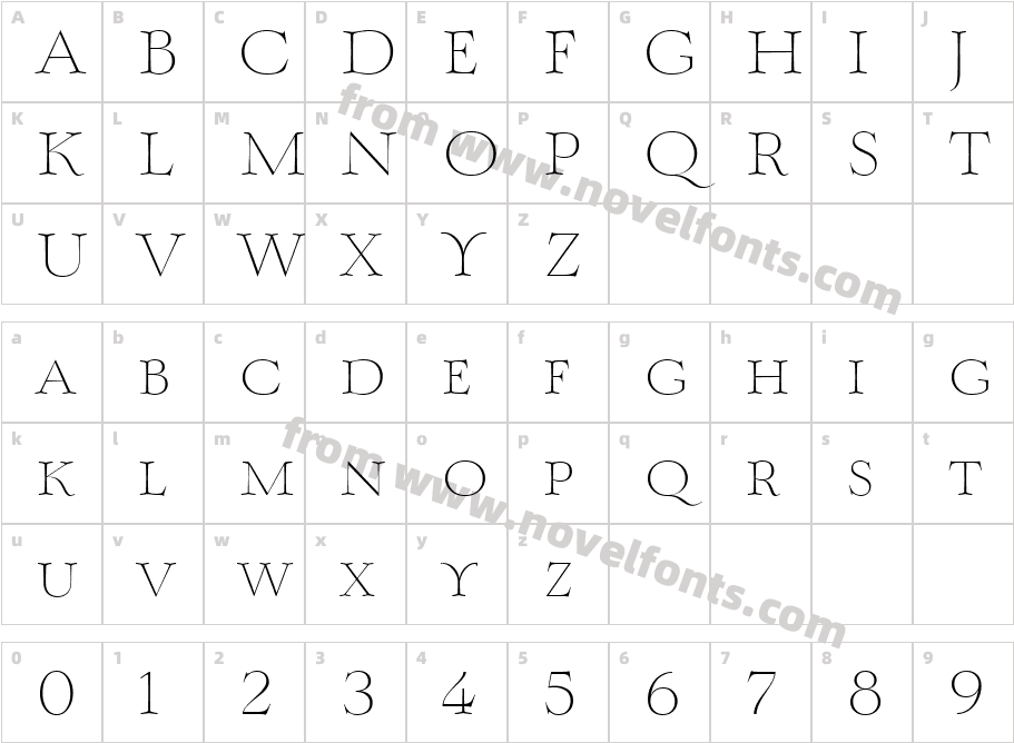 Mynaruse ThinCharacter Map
