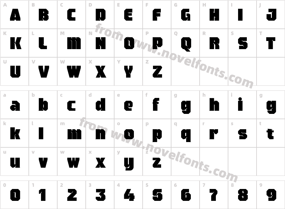 Neverlusen Block FreeCharacter Map