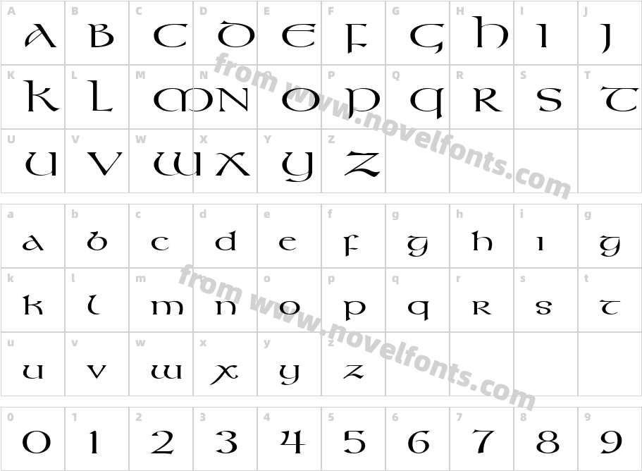 Kelt Extended NormalCharacter Map