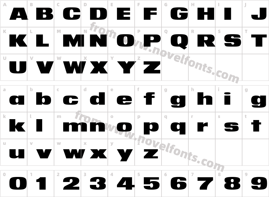 NotA NumberCharacter Map
