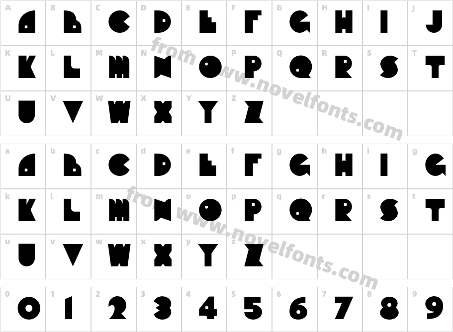 Nyte Lite RegularCharacter Map