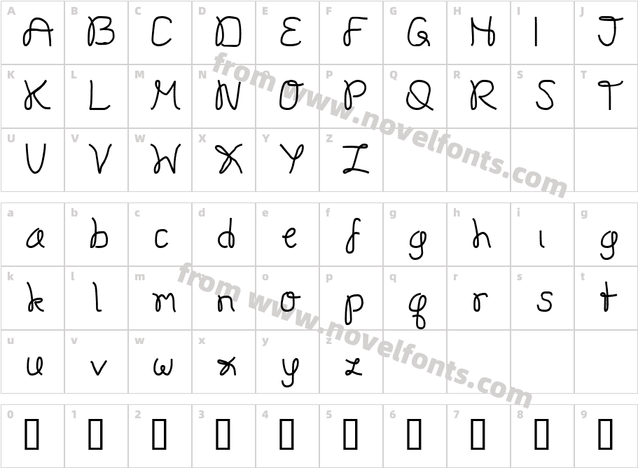 OnestrokeCharacter Map