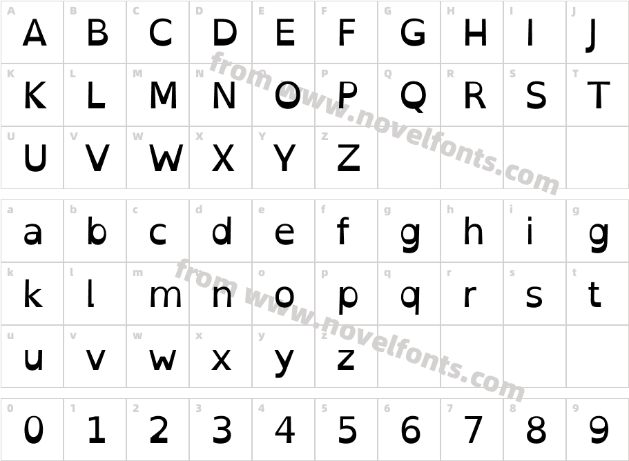 Open DyslexicCharacter Map
