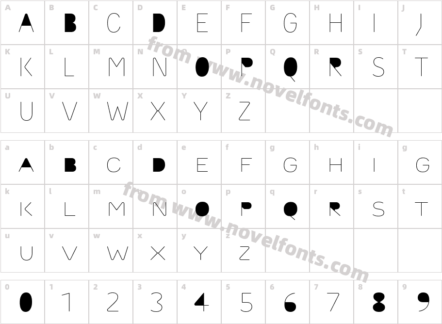 Outliner FillCharacter Map